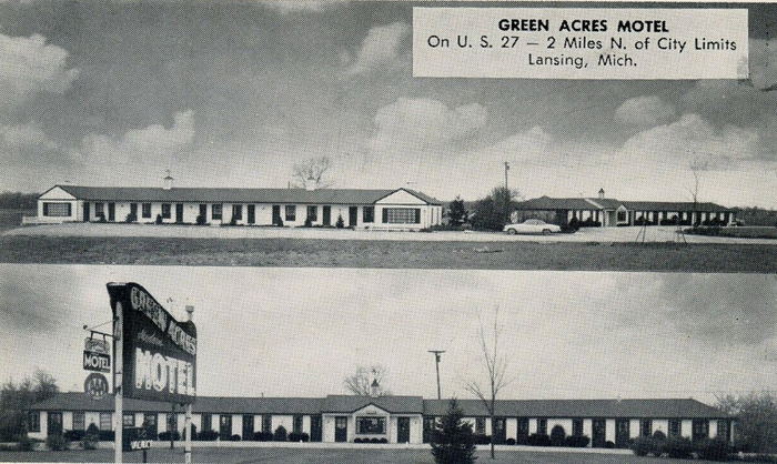 Green Acres Motel - Vintage Postcard (newer photo)